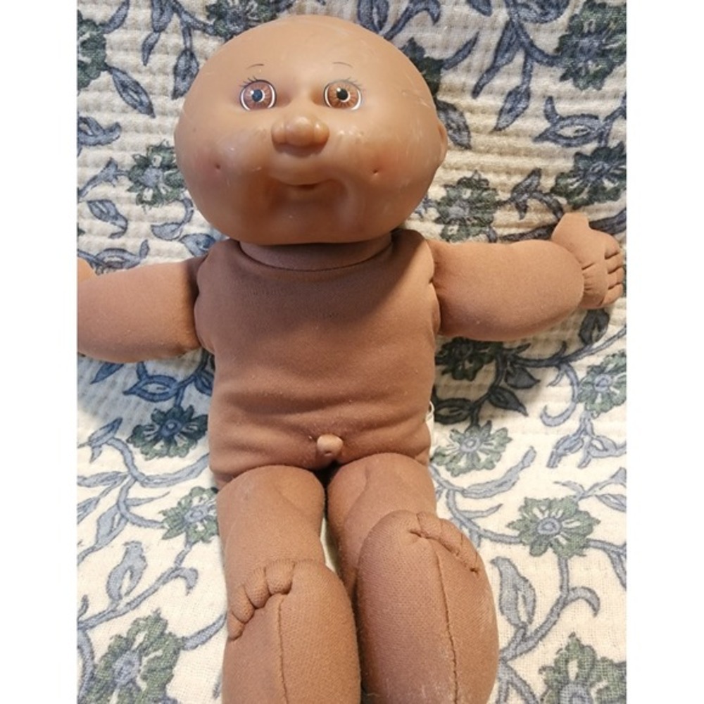 Vintage Cabbage Patch Kids Doll Brown Eyes Girl Toy Collectible